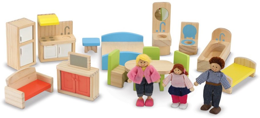 Melissa and doug hi rise clearance dollhouse