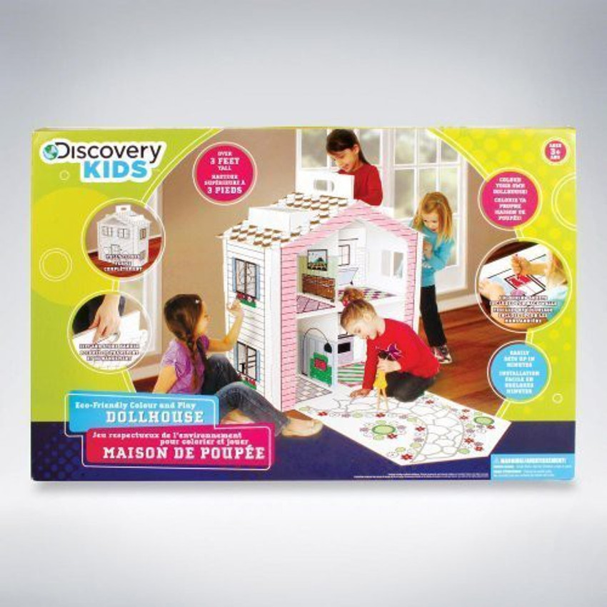 Discovery Kids Cardboard Color and Play Dollhouse 3 Feet Tall Cardboard Color and Play Dollhouse 3 Feet Tall shop for Discovery Kids products in India. Flipkart