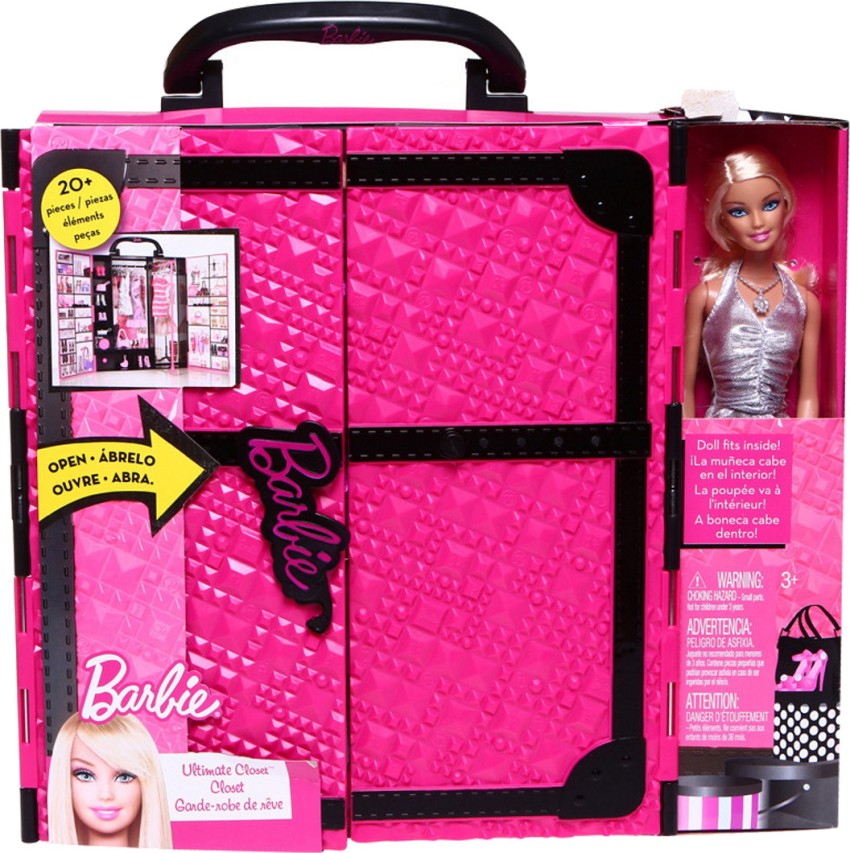 Playset com Boneca e Acessórios – Barbie Dream Closet – Novo