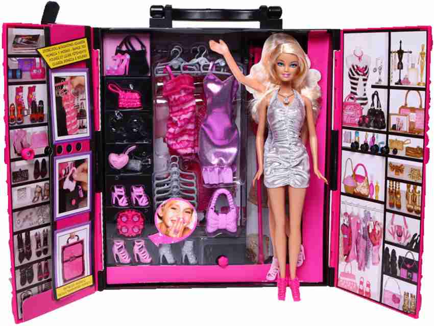 Barbie Poupée Fashionistas Ultimate Closet Et Accessoire Multicolore