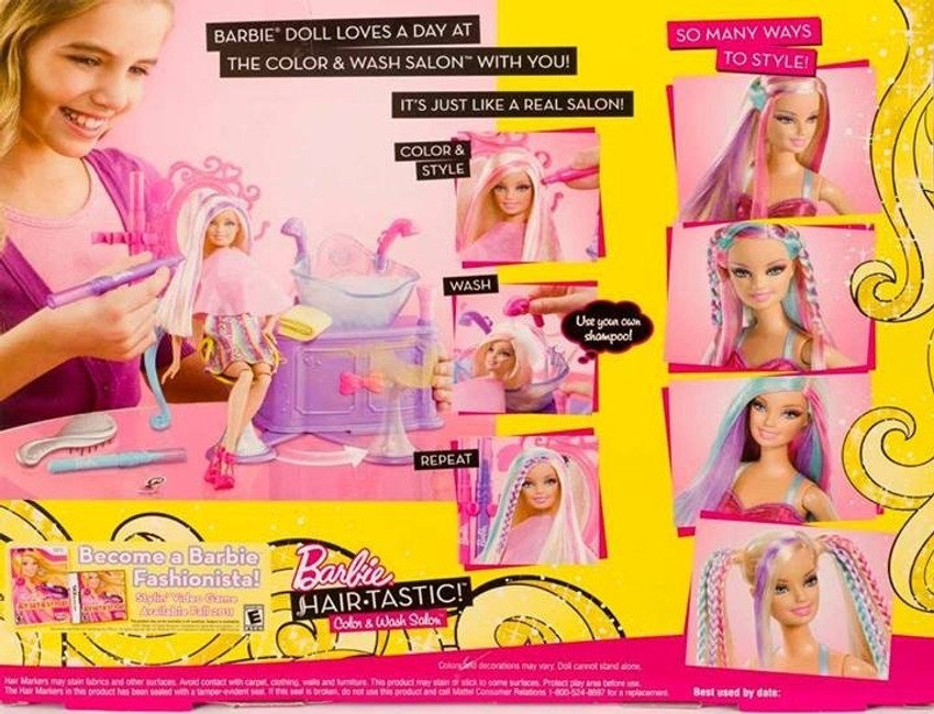 Barbie play and wash sales