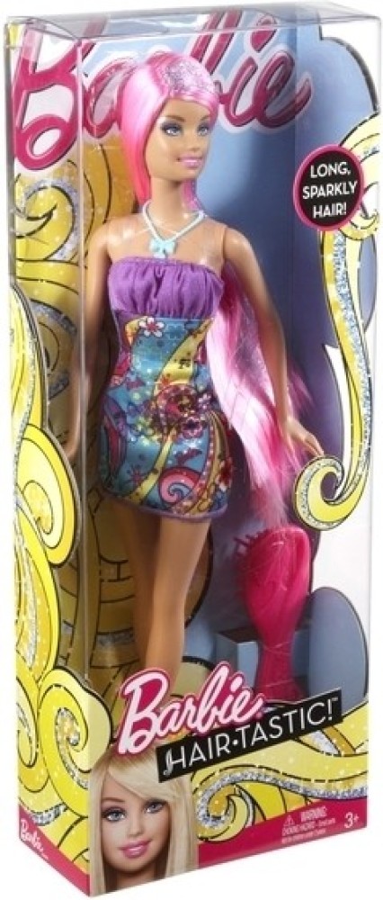 barbie with pink highlights