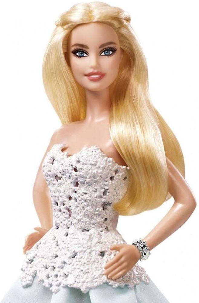 Holiday barbie best sale white dress