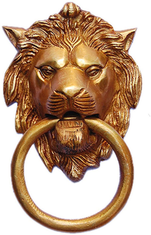 Buy Chitra Door Knocker Lion Gold - Kalanjiam Hardwares