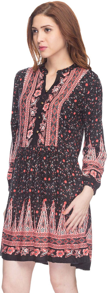 Haute Curry By Shoppers Stop Women A line Black Dress Buy BLACK Haute Curry By Shoppers Stop Women A line Black Dress Online at Best Prices in India Flipkart