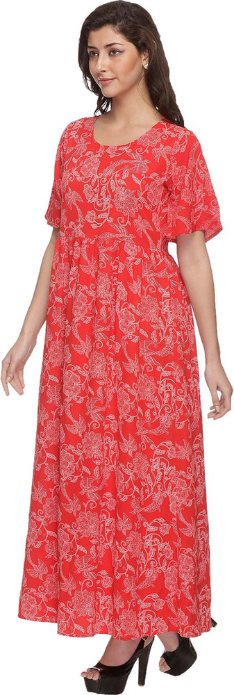 Haute Curry By Shoppers Stop Women Maxi Red Dress Buy Haute