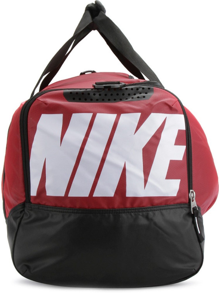 NIKE 22 inch 55 cm Gym Duffel Bag Red Black and White Price in India Flipkart