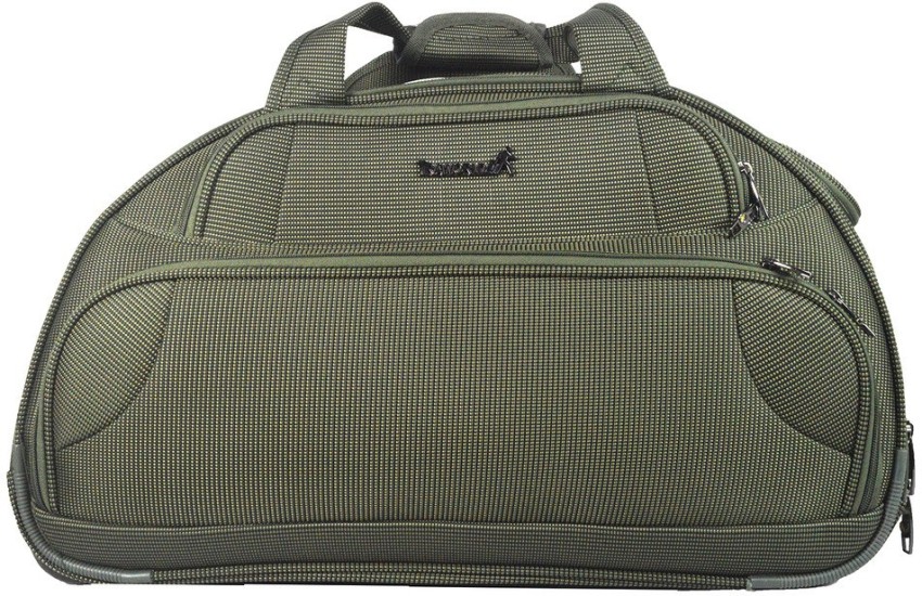 Traworld Exclusive 22 inch 2 wheel Duffel With Wheels Strolley Green Price in India Flipkart