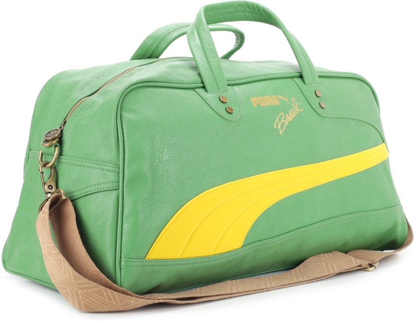 PUMA 21 inch 54 cm Brasil Gym Duffel Bag Green and Vibrant Yellow Price in India Flipkart