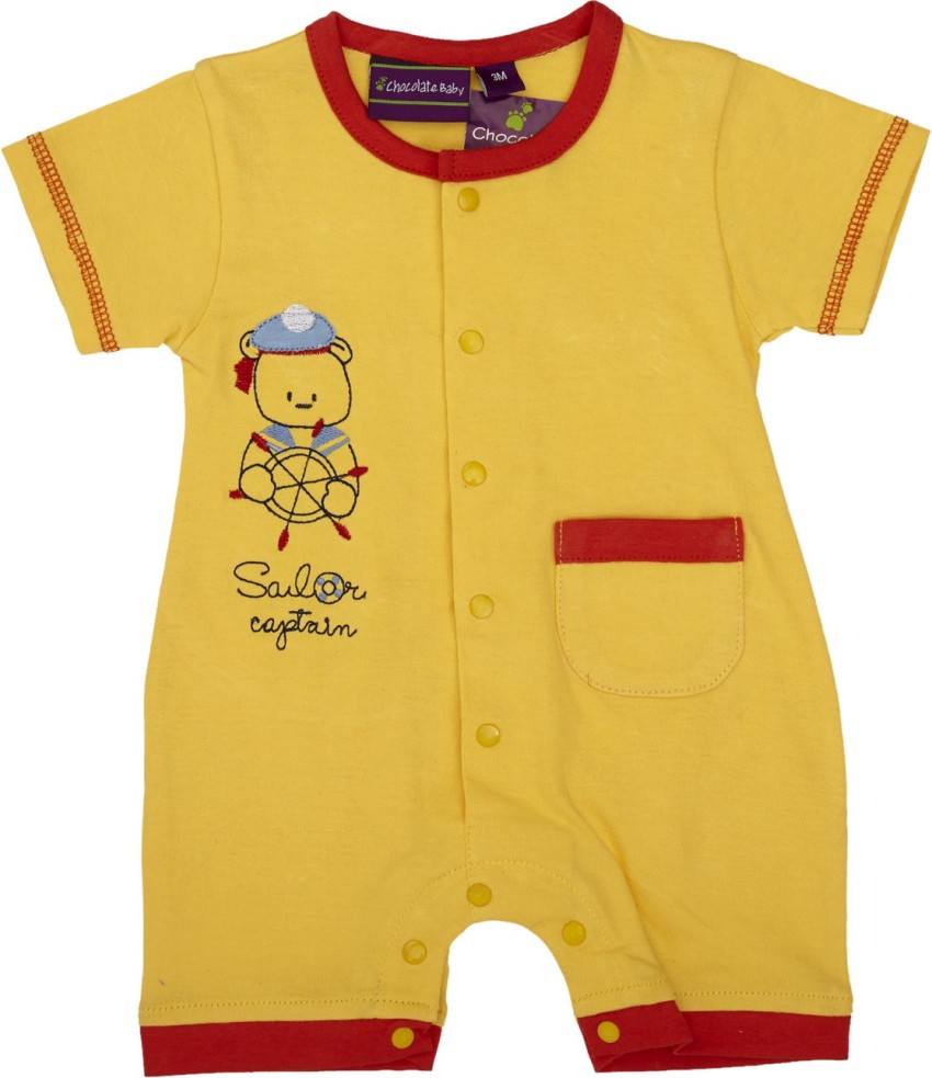 Chocolate Baby Romper For Boys Casual Cotton Blend Price in India