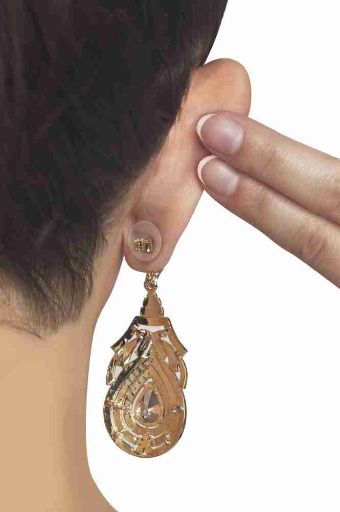 Hide earlobe damage or support heavy earrings with invisible Lobe