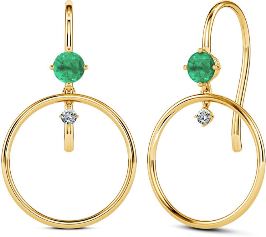 Caratlane hot sale emerald earrings