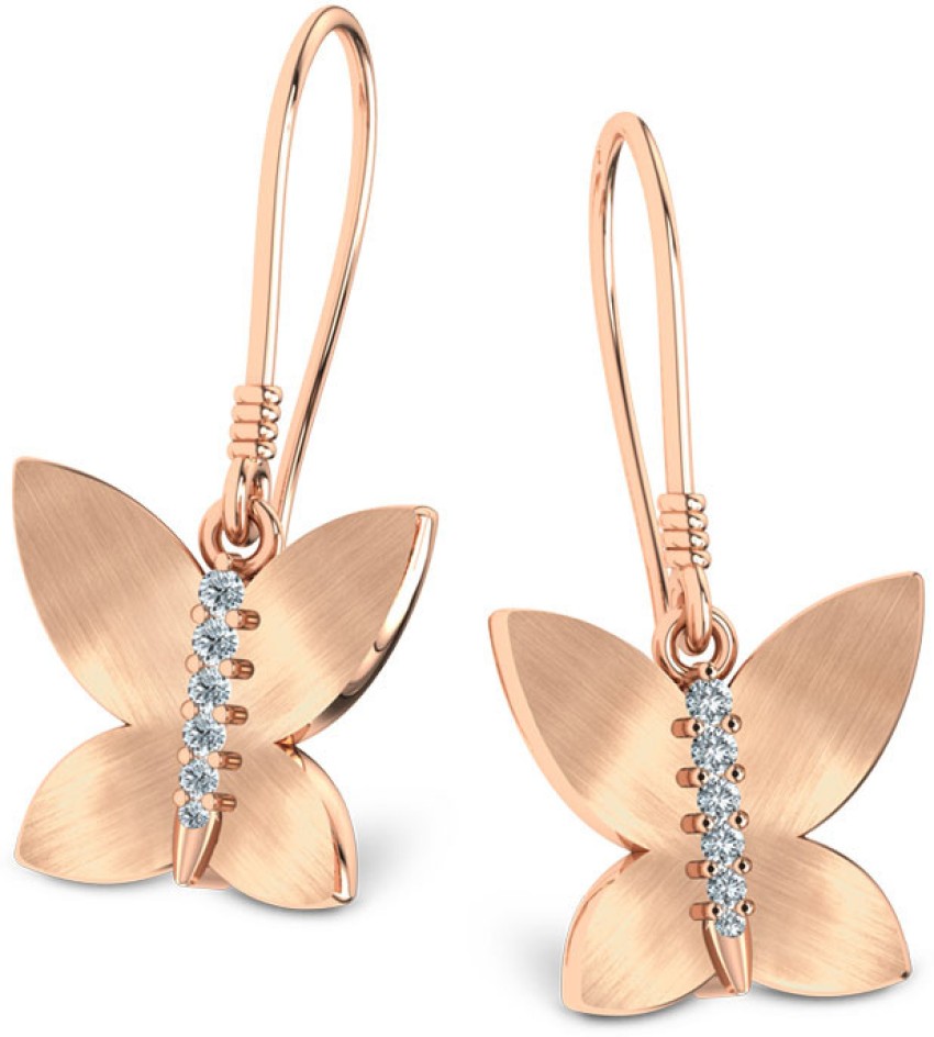 Rose gold sale earrings caratlane