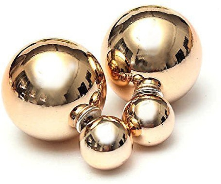 Big gold on sale ball earrings