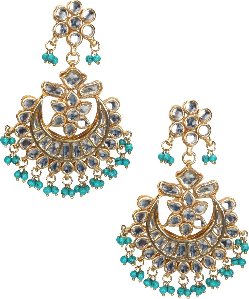 Earrings with deals maang tikka flipkart