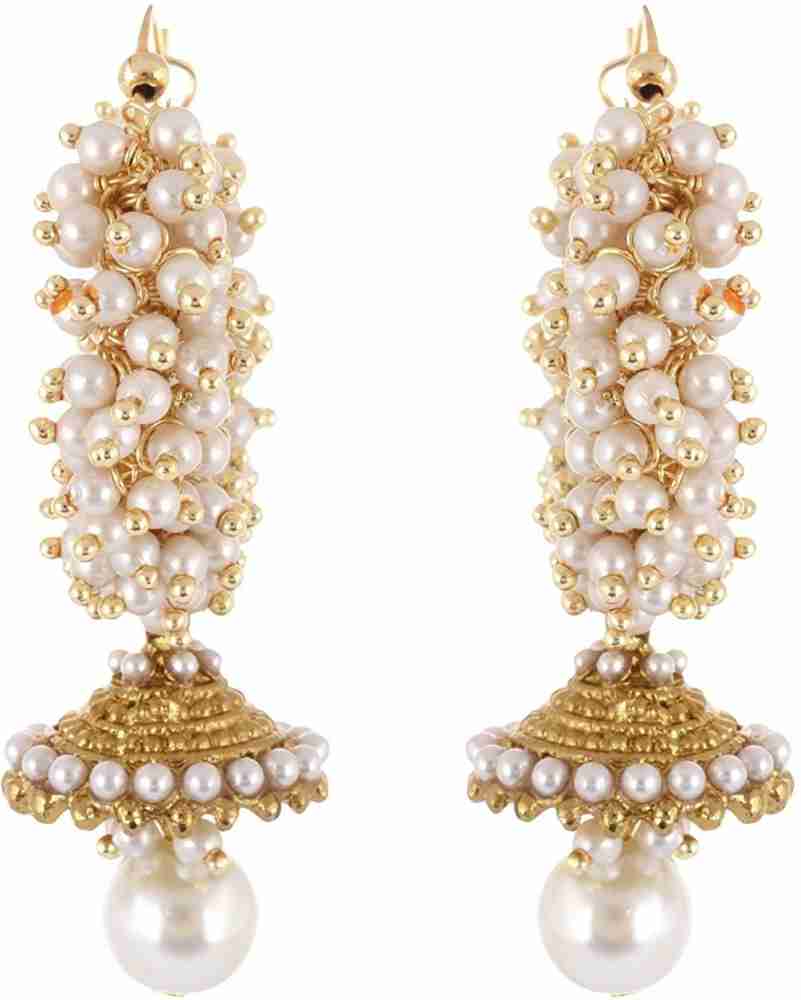 Flipkart jhumkas 2024 pearl earrings