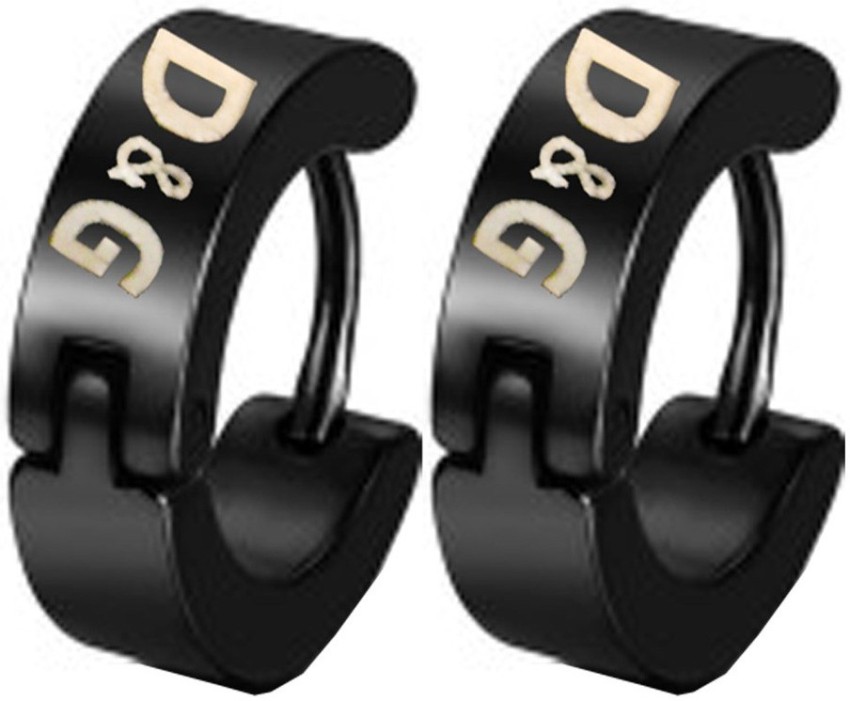 Flipkart.com - Buy Men Style D&G Inspired Metal Hoop Earring Online at Best  Prices in India