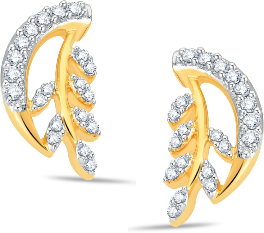 Flipkart Buy Pure Gold Jewellers Diamond Metal Stud Earring