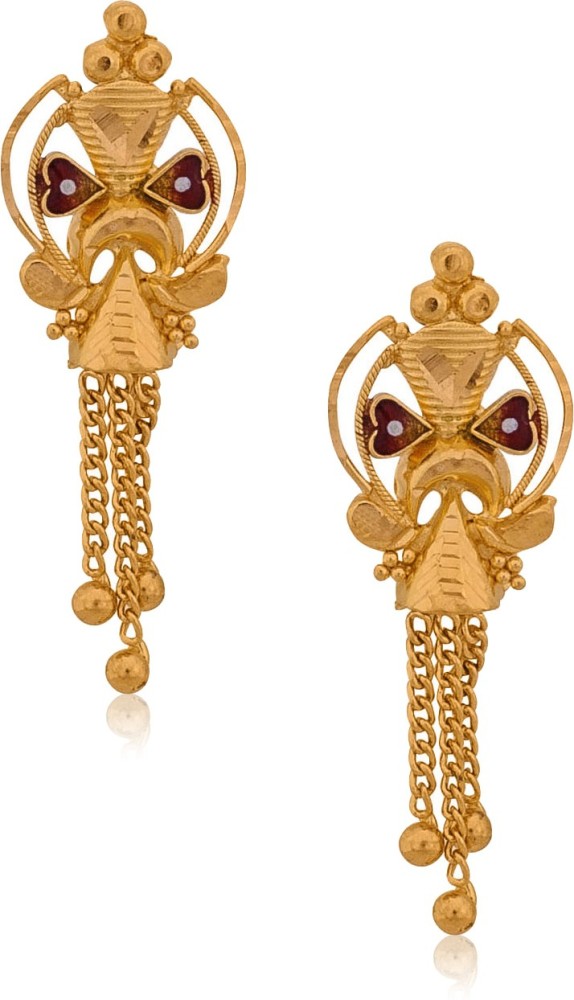 Gold Earrings Under 20000 Rupees Part1  Latest Designed Earrings   YouTube