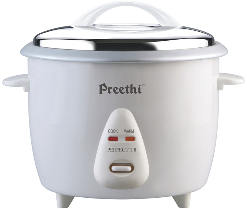 Preethi RC 309 A18 litre Electric Rice Cooker with Steaming Feature Price in India Buy Preethi RC 309 A18 litre Electric Rice Cooker with Steaming Feature Online at Flipkart