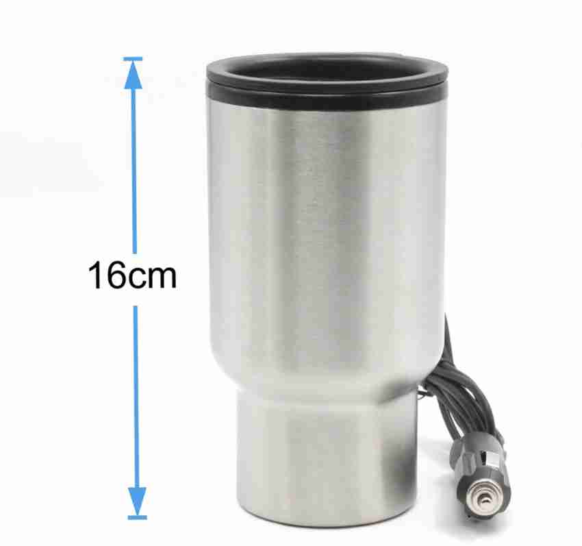 WONDERWORLD ® 12V Car Heating Cup Auto Adapter Heated Travel Mug Stainless  Steel Thermos with Airtight Lid Electric Kettle Price in India - Buy  WONDERWORLD ® 12V Car Heating Cup Auto Adapter