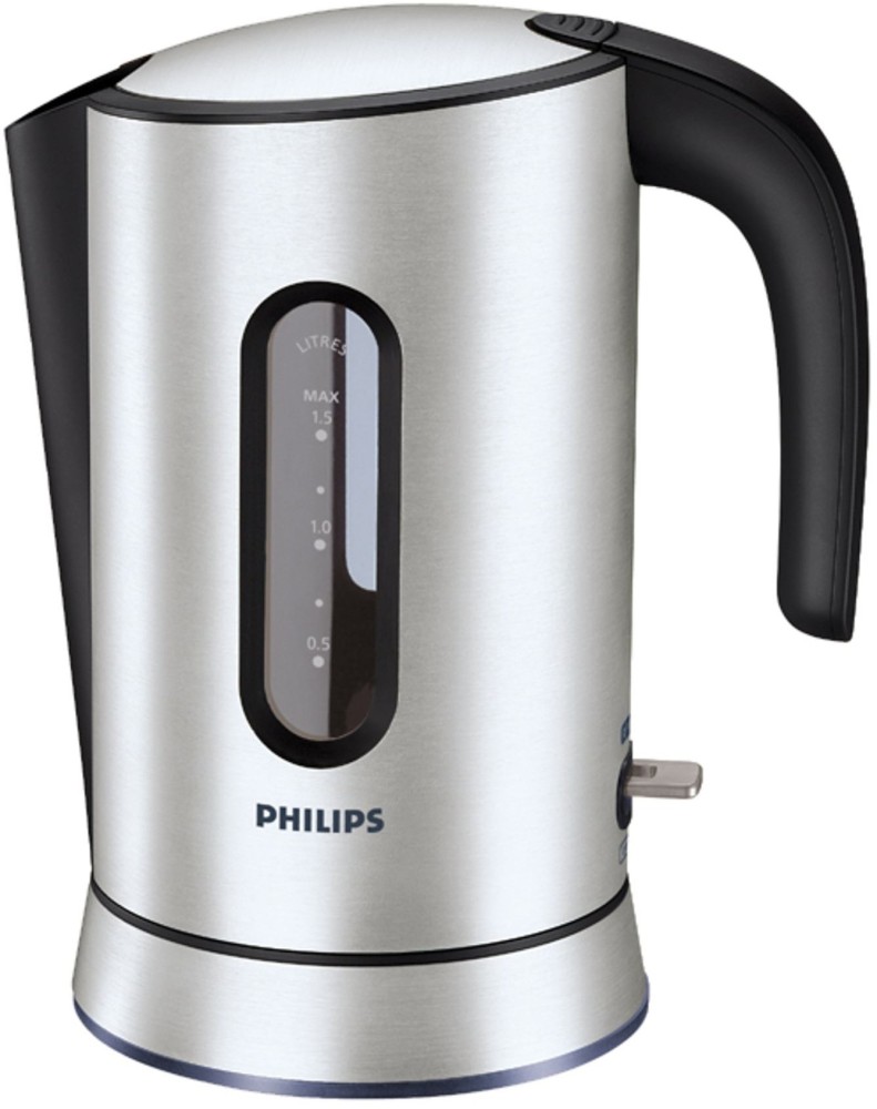 Philips HD9309/90 Bouilloire Daily Noire, 2400 W, 1,5 L, Fond Plat