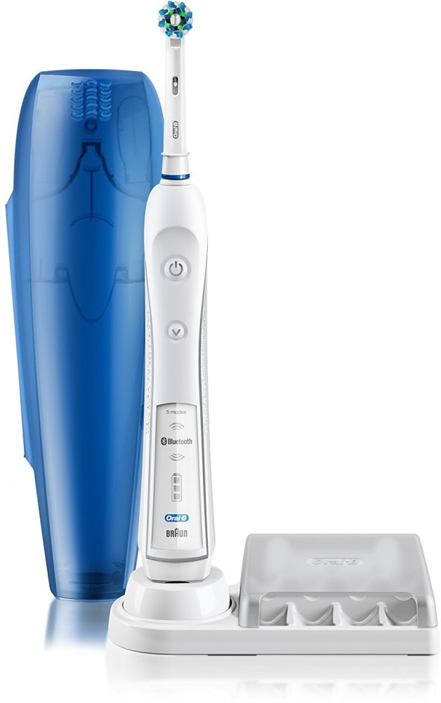  Oral-B Pro 5000 Smartseries - Cepillo de dientes eléctrico,  cepillo para polvo de dientes blanco., White Edition. : Salud y Hogar