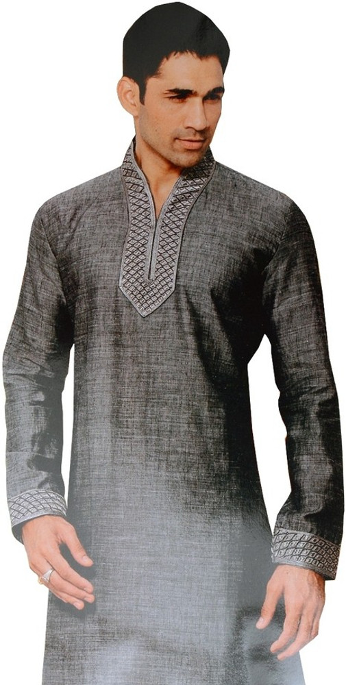 Siyaram s Men Kurta Pyjama Set Buy Black Siyaram s Men Kurta