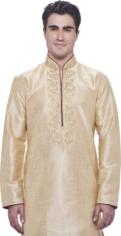 Manyavar Elegant Art Silk Readymade Stiched Dhoti For Men  Fawn Medium   Amazonin Clothing  Accessories
