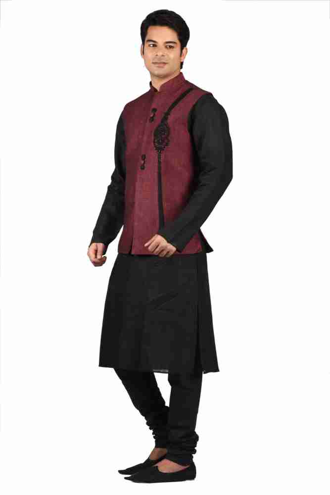 manish CREATIONS Men Kurta Pyjama Ethnic Jacket Set - Buy 197 X