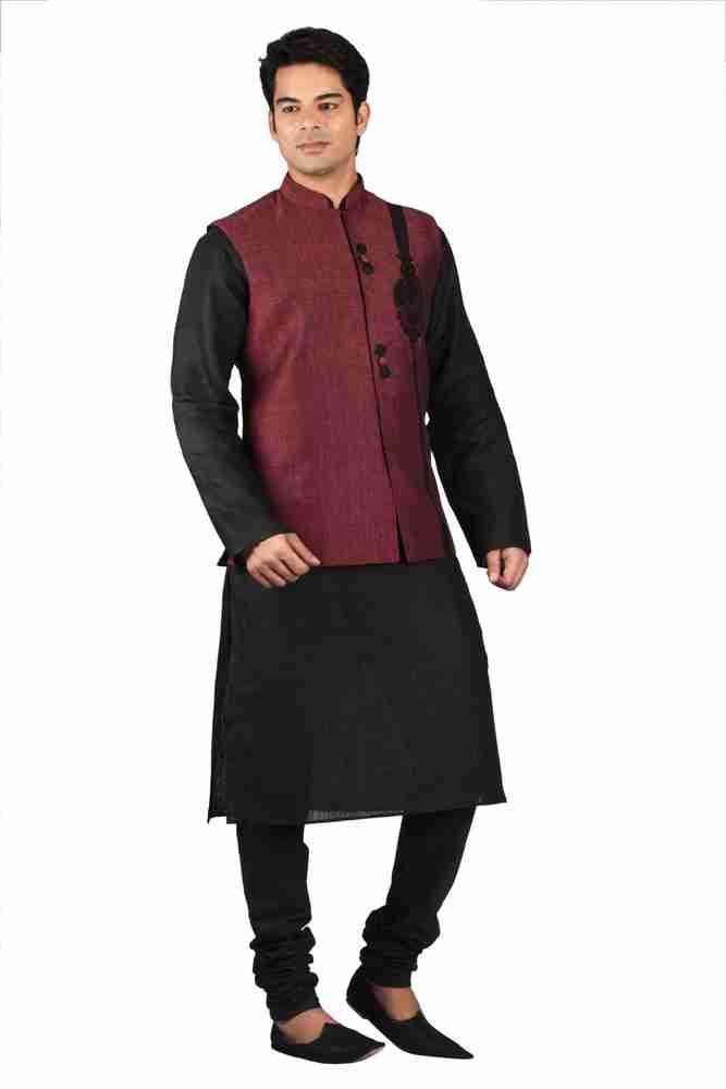 manish CREATIONS Men Kurta Pyjama Ethnic Jacket Set - Buy 197 X