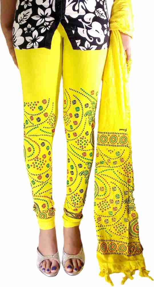 Printed leggings with outlet dupatta