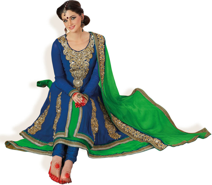 Atisundar Chiffon Printed Kurta Fabric Price in India Buy
