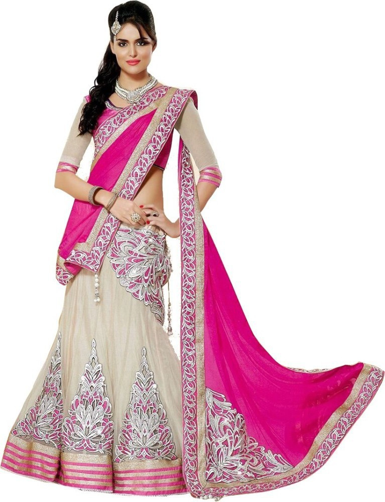 Kaladin Embroidered Semi Stitched Lehenga Choli Buy Pink Kaladin