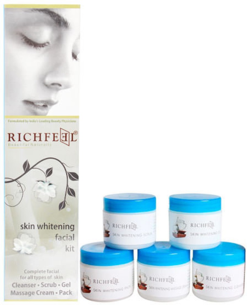 RICHFEEL Skin Whitening Facial Kit Bright Glowing Skin Parlour