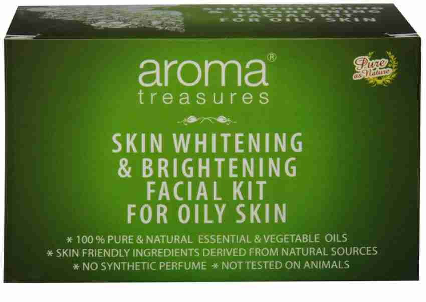 AROMA TREASURES Skin Whitening Brightening Facial Kit for Oily