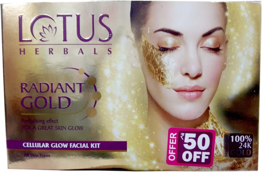 Lotus radiant deals gold facial kit