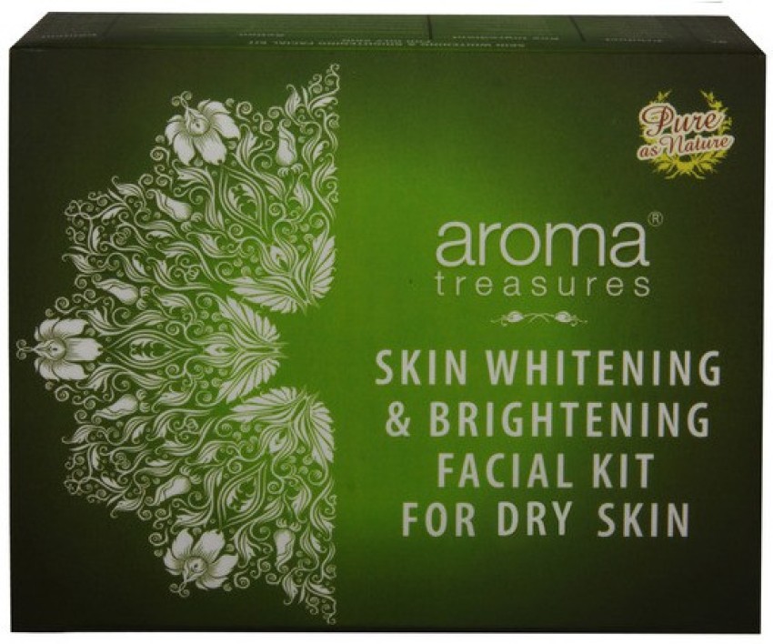 AROMA TREASURES Skin Whitening Brightening Facial Kit for Dry