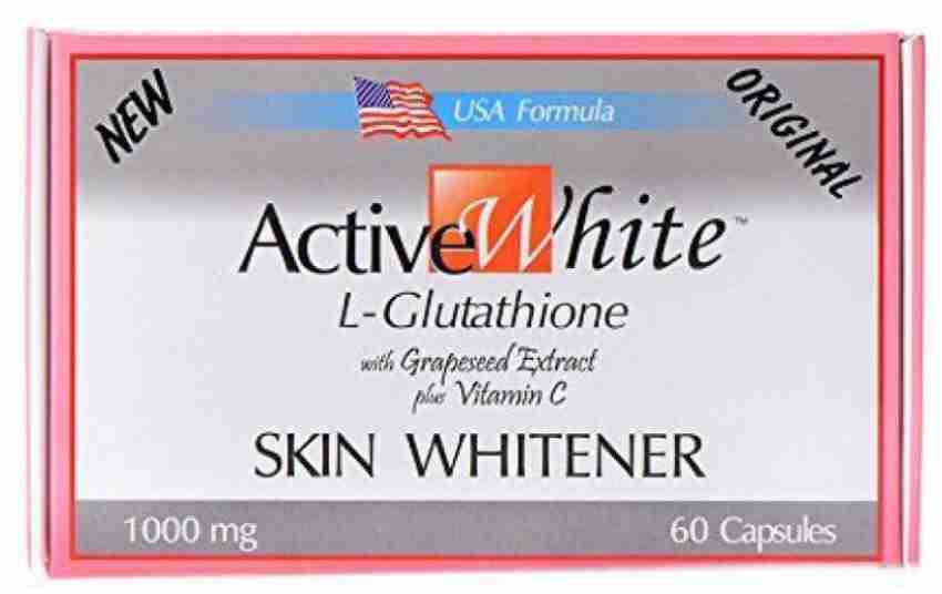 Gluta Active White L Glutathione Skin Fairness Capsules Made in