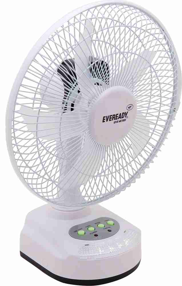 Eveready rechargeable fan with led light 2025