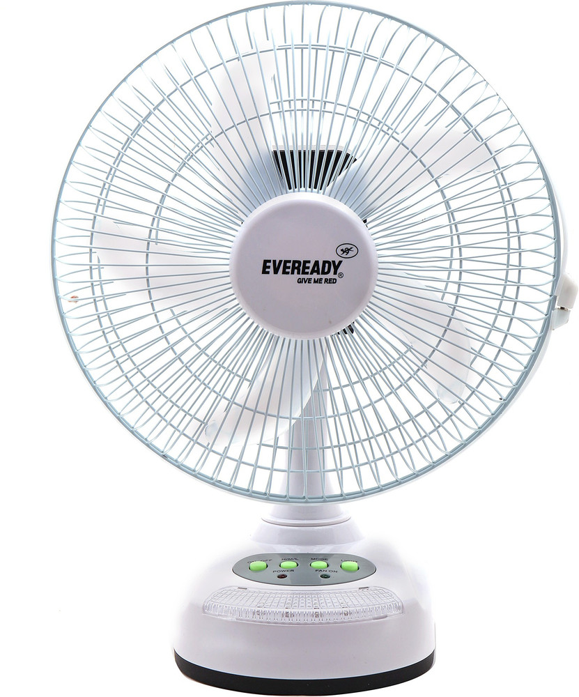 Eveready rechargeable outlet pedestal fan