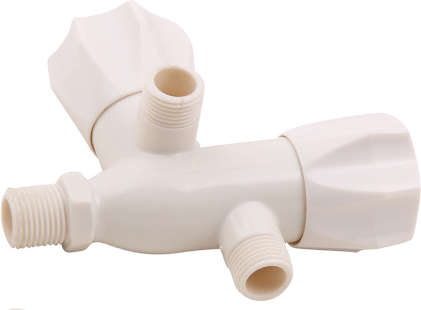 Royal Bath PVC 2 -in- 1 Angle Valve Twin Elbow Valve Faucet Price