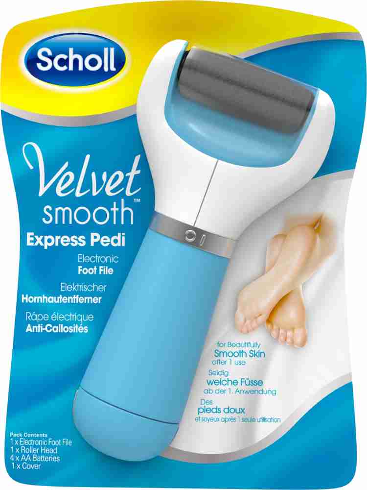 Overtreding Kreet Ban Scholl Express Pedi Velvet Smooth Electronic Foot File Massager - Scholl :  Flipkart.com