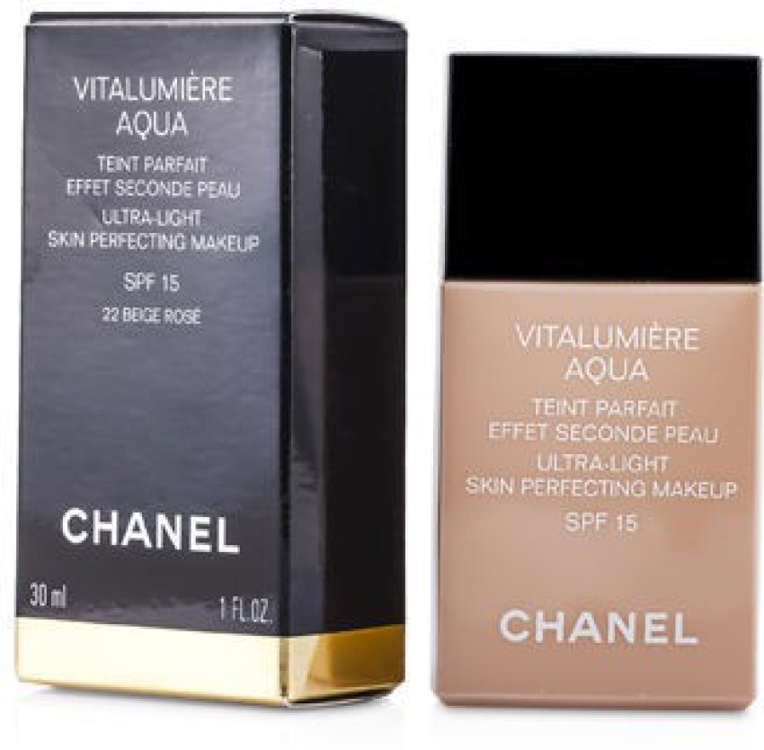 Chanel - Vitalumiere Aqua Ultra Light Skin Perfecting Make Up SFP 15  30ml/1oz - Foundation & Powder, Free Worldwide Shipping