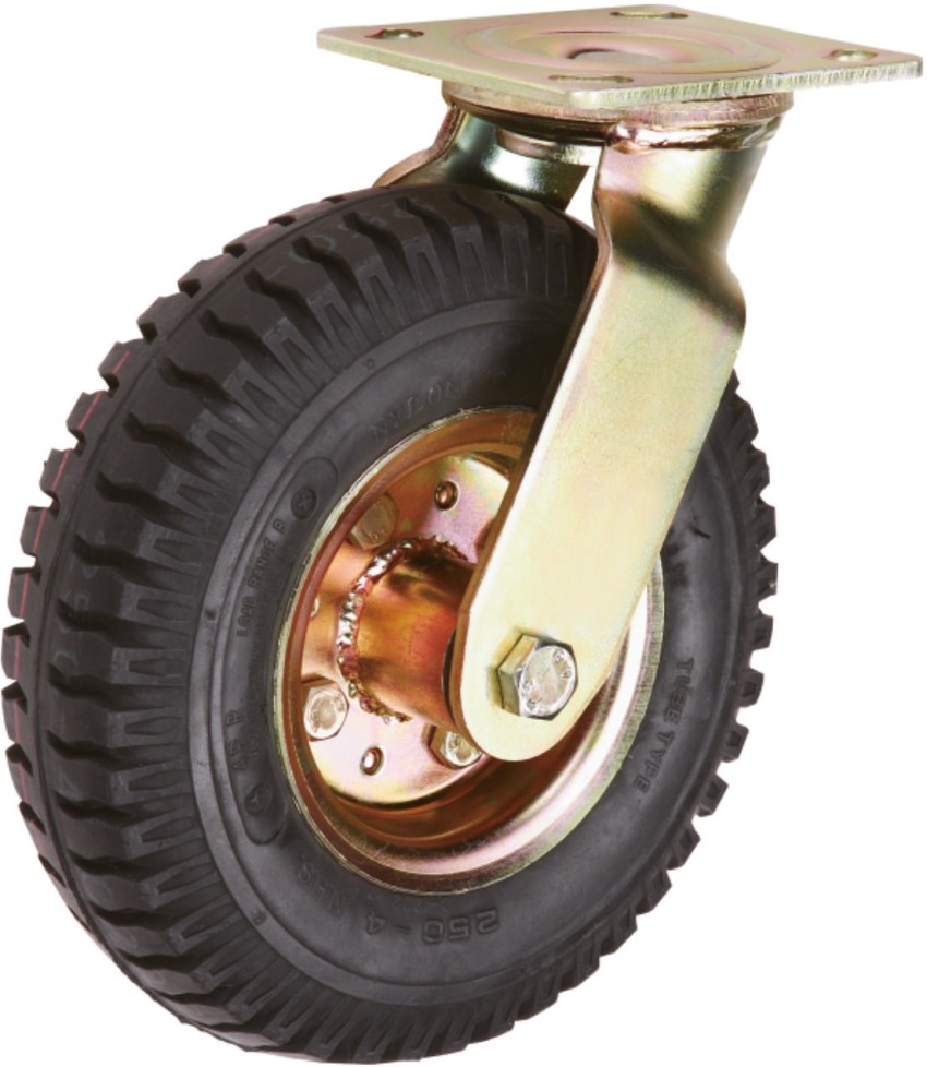 Supo 200mm HEAVY Duty Double Ball Bearing PYKEUMATIC RUBBER Swivel Plate  Tyre Industrial Furniture Caster Price in India - Buy Supo 200mm HEAVY Duty  Double Ball Bearing PYKEUMATIC RUBBER Swivel Plate Tyre