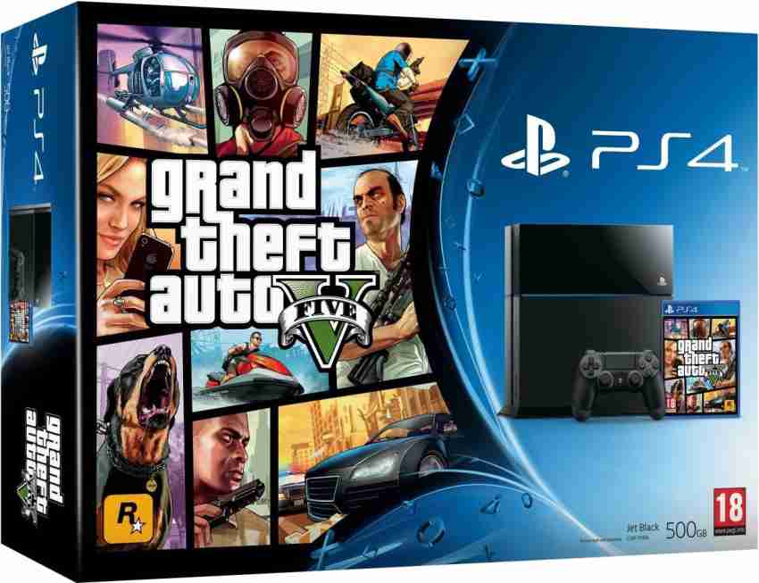 SONY PlayStation 4 (PS4) 500 GB with GTA 5 Bundle Price in India