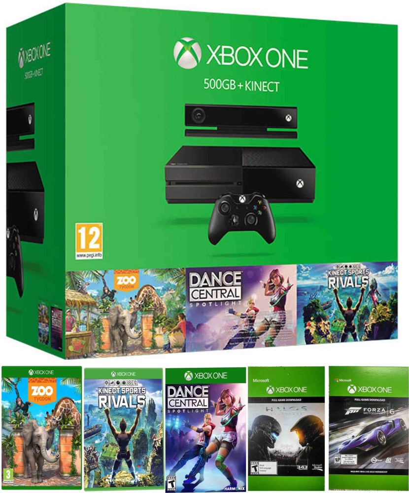 Console Xbox One 500gb Com Kinect + 3 Jogosdance Central Spotlight