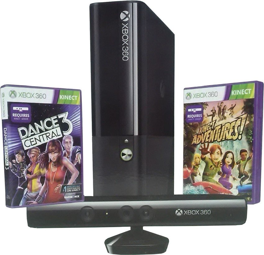 MICROSOFT Xbox 360 4 GB with Kinect Adventures DVD, Dance Central