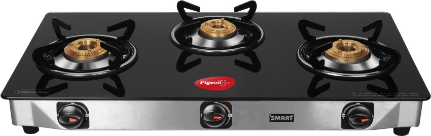 Pigeon blackline smart on sale 3 burner gas stove