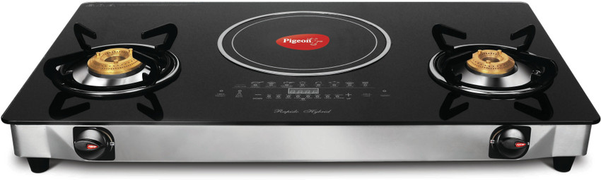 Pigeon Aspiro Rapido Hybrid Glass Stainless Steel Manual Gas